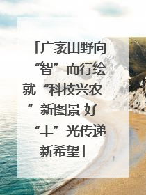 广袤田野向“智”而行绘就“科技兴农”新图景 好“丰”光传递新希望